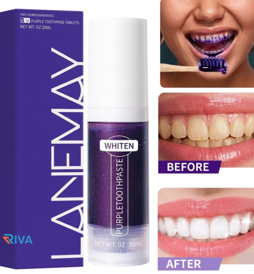 Lanemay Purple Toothpaste for smokers white Teeth